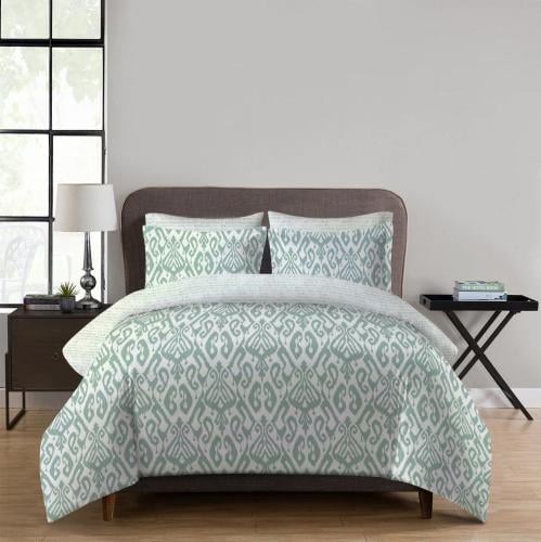 طقم لحاف فاريسا نقشة بألوان متعددة كوين، طقم 4 قطع