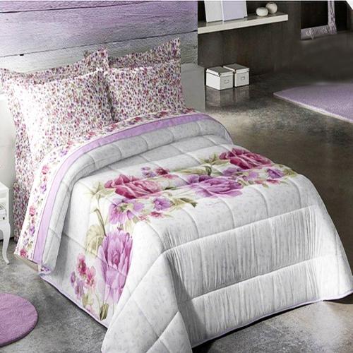 طقم لحاف بيركاردان لون بنفسجي نقشة 6 قطع مقاس سنجل...