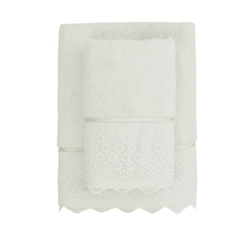 طقم مناشف حمام فاخرة سوفت كوتون (قطعتان) قطن 100%...
