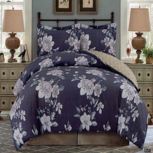 طقم لحاف ليزا 5 قطع فروتشي مقاس كينج 270×240 سم