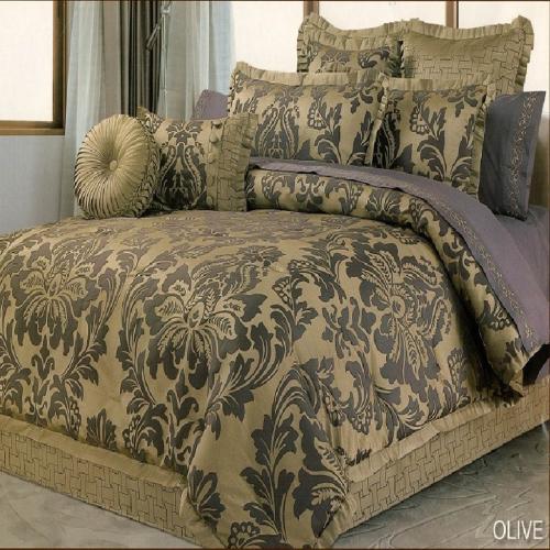 طقم لحاف اوليف جاكارد 8 قطع فروتشي مقاس كينج 244×2...