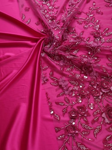 تل مطرز مشغو شك ( بوردة بارز )