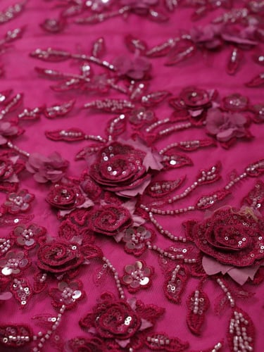 تل مطرز مشغو شك ( بوردة بارز )