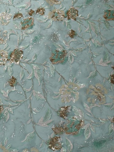 تل مطرز مشغو شك بالخرز والترتر