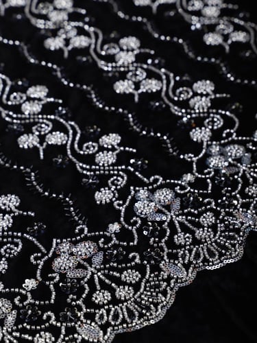 مخمل مشغول شك خرز وترتر