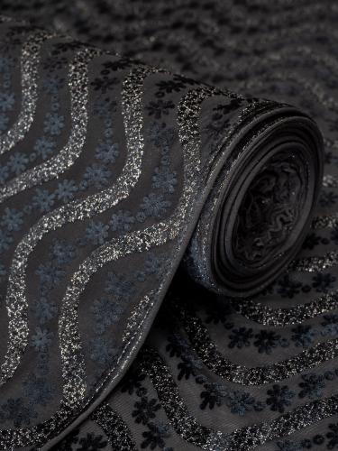 مخمل شيفون على سترتش بلمعه ذهبيه