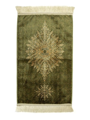 طقم ثلاث شراشف صلاة مفصله ( بيج ) مع سجاد