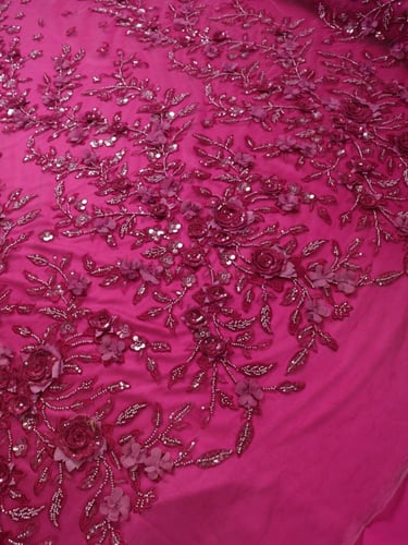 تل مطرز مشغو شك ( بوردة بارز )