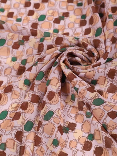 شيفون مشجر عرضين( لون بينك )