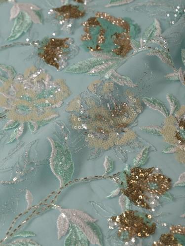 تل مطرز مشغو شك بالخرز والترتر