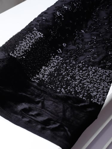 مخمل مشغول شك خرز وترتر 0