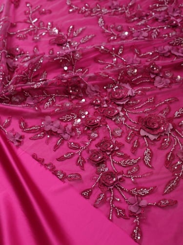 تل مطرز مشغو شك ( بوردة بارز )