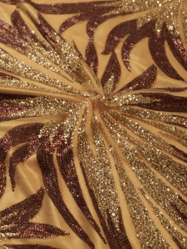 تل مطرز مشغو شك بالخرز والترتر