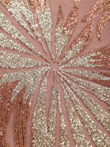 تل مطرز مشغو شك بالخرز والترتر