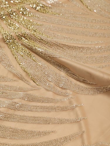 تل مطرز مشغو شك بالخرز والترتر