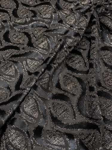 مخمل شيفون على سترتش بلمعه ذهبيه