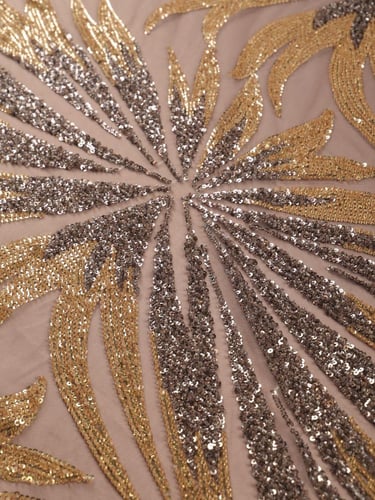 تل مطرز مشغو شك بالخرز والترتر