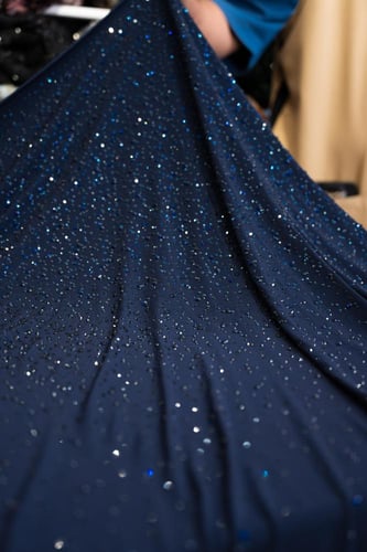 قطعة سترتش مشغول بالكرستال ( لونكحلي )