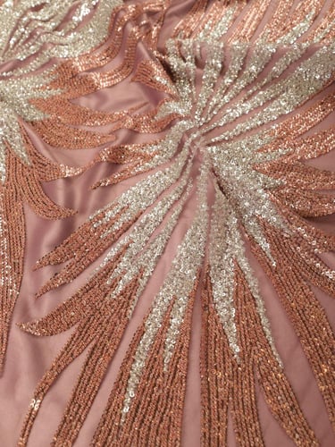 تل مطرز مشغو شك بالخرز والترتر