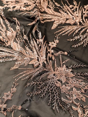 تل مطرز مشغو شك بالخرز والترتر