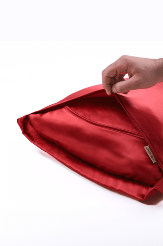 غطاء وسادة حرير طبيعي 100% ( غطاء واحدة )