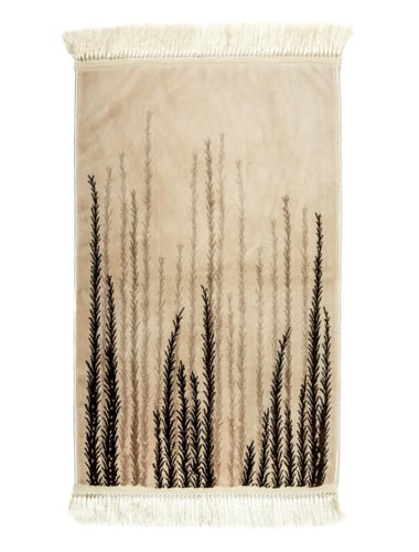 طقم ثلاث شراشف صلاة مفصله (عنابي) مع سجاد