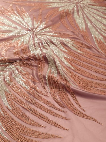 تل مطرز مشغو شك بالخرز والترتر