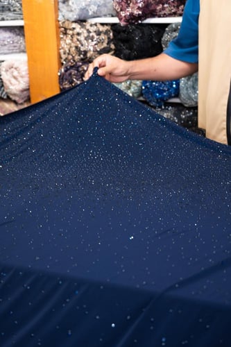 قطعة سترتش مشغول بالكرستال ( لونكحلي )