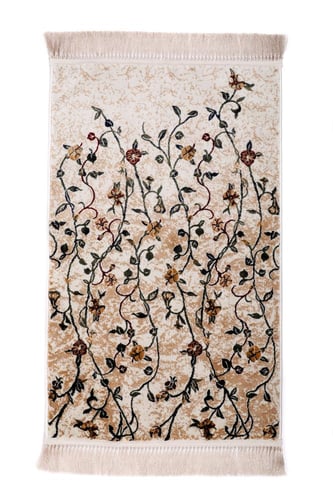 طقم شرشف صلاة مربع ( زيتي ) مع سجادة