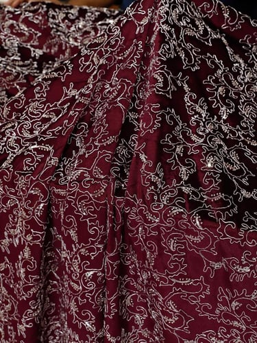 مخمل مشغول شك خرز وترتر