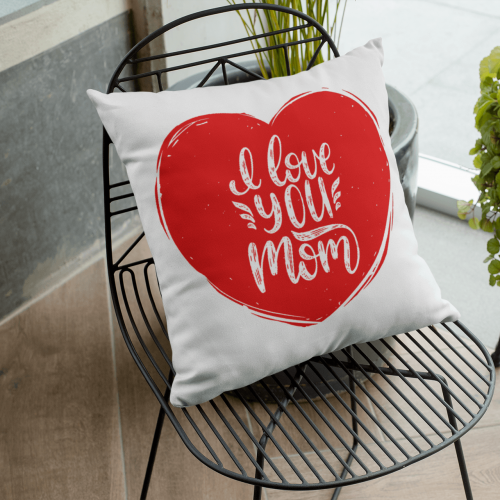 وسادة هدية يوم الأم home is where mom is