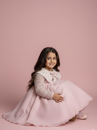 فستان الاناقة وردي