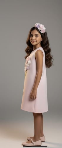 فستان بوكية الورد 3D + طوق شعر