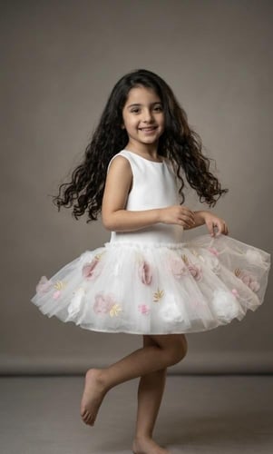 فستان ورود العيد ابيض