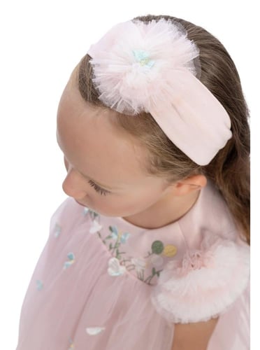 فستان البهجة للرضع + ربطة شعر