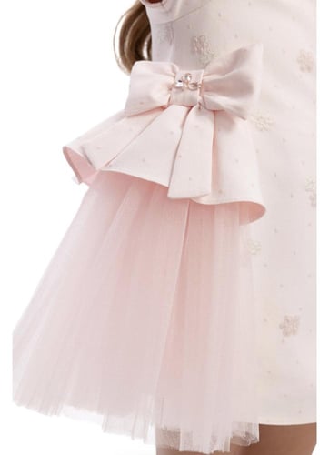 فستان الفيونكات للرضع + ربطة شعر bow dress for bab...