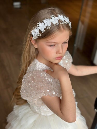 فستان الاميرات سُكري شامل التاج