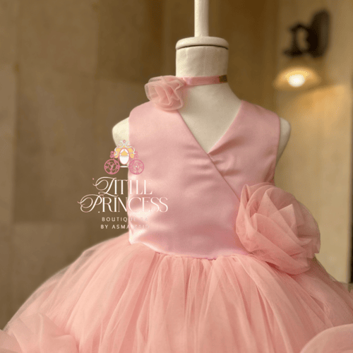 Pink rose dress فستان الجوري الزهري + اكسسوار