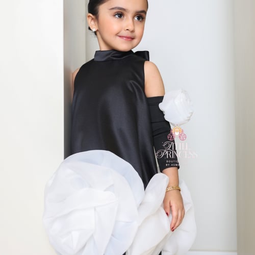 White rose dress فستان الجوري الابيض + اكمام منفصل...