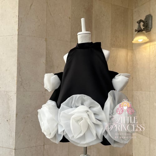 White rose dress فستان الجوري الابيض + اكمام منفصل...