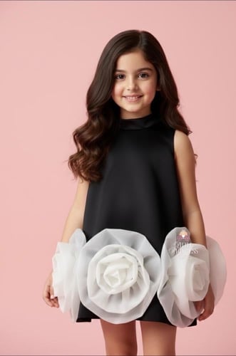 White rose dress فستان الجوري الابيض + اكمام منفصل...