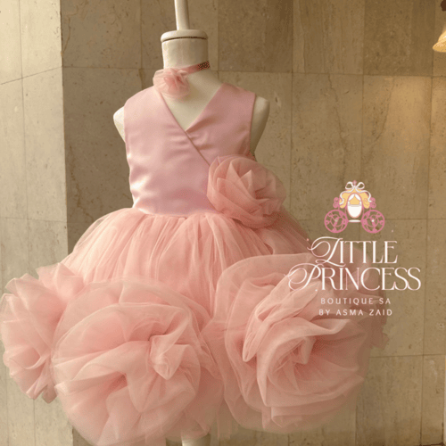 Pink rose dress فستان الجوري الزهري + اكسسوار