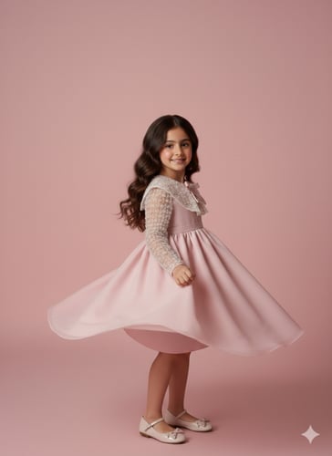 فستان الاناقة وردي