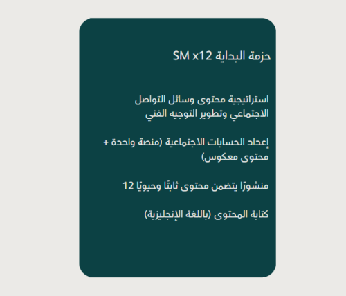حزمة البداية SM x12