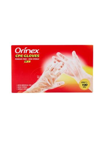 قفازات CPE شفاف كبير أورينكس 100 حبة
