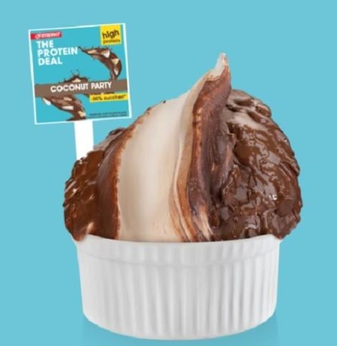 مجموعة الايس كريم جوز الهند مع البروتين 8.18 ك