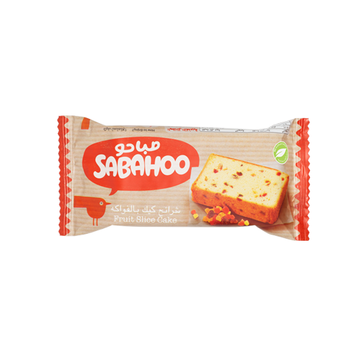 صباحو شريحة كيك بالفواكه 90 ج