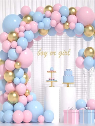 بالونات تنسيق لحفل كشف جنس الجنين