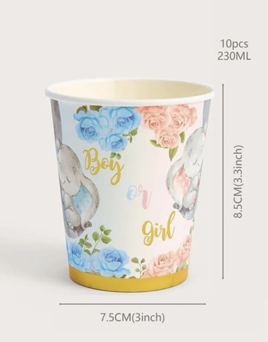 طقم الفيل لحفل كشف جنس الجنين