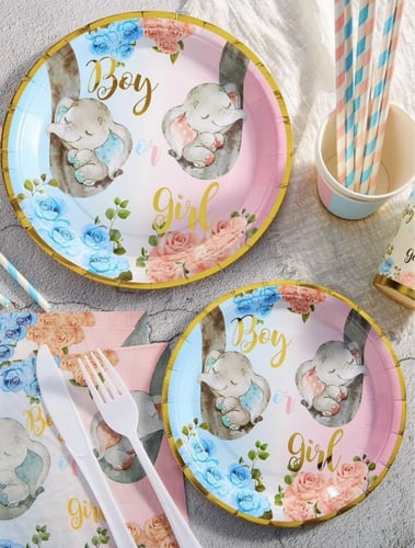 طقم الفيل لحفل كشف جنس الجنين